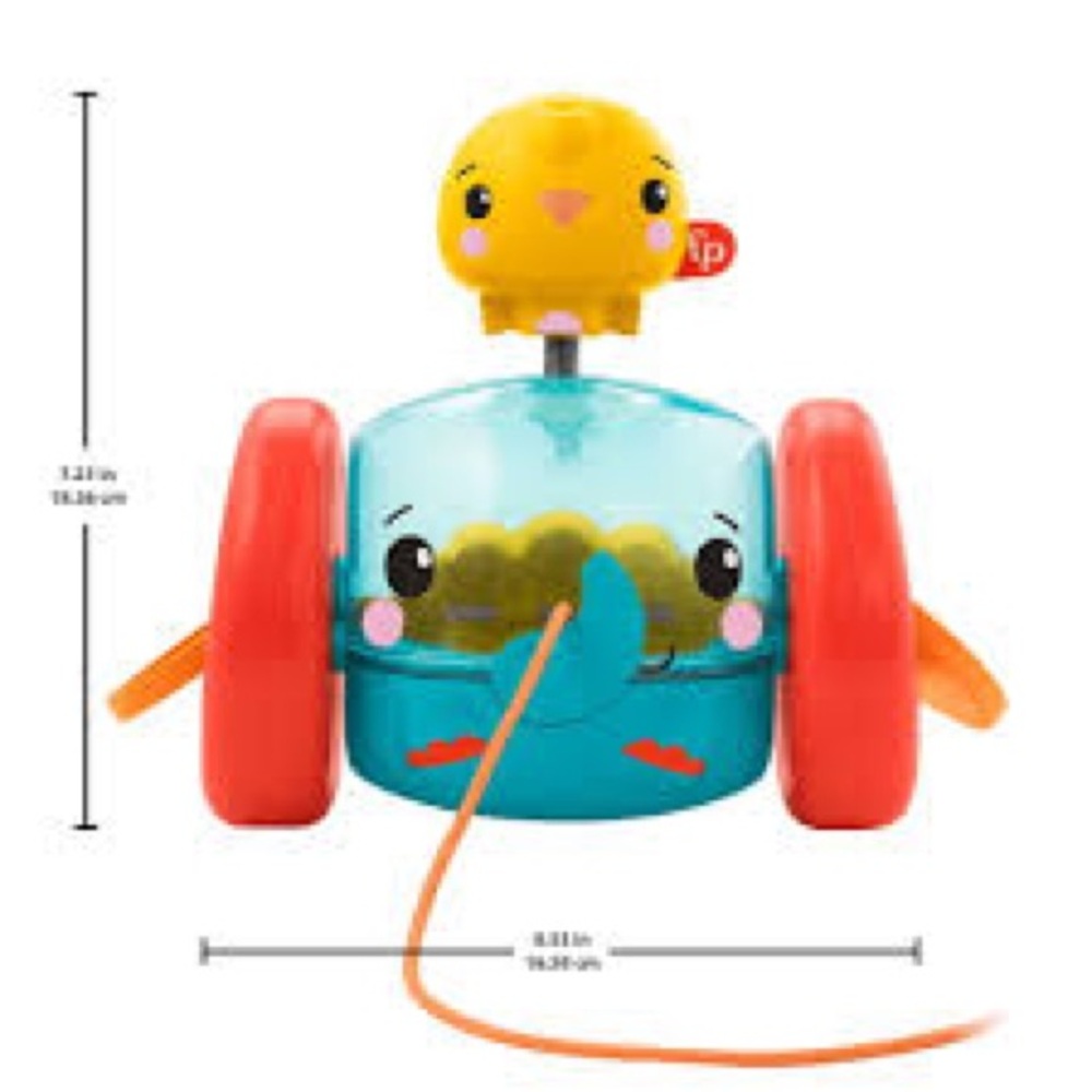Fisher-Price Pull-Along Elephant & Chick Rattle Baby‎ Toddler Toy